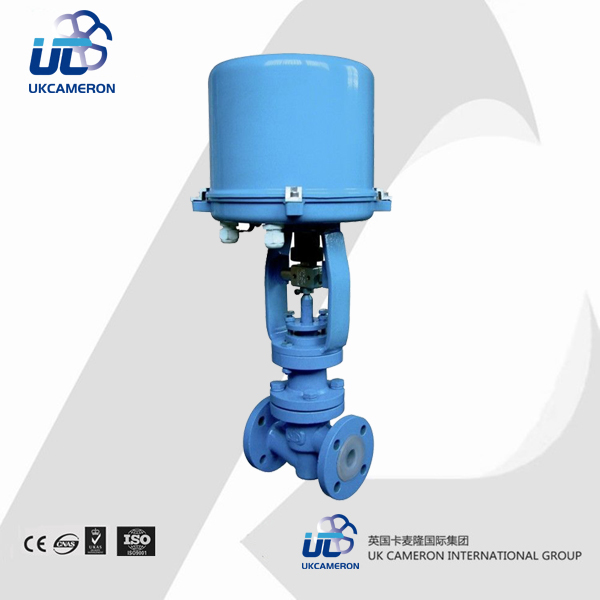進口電動襯氟調節閥